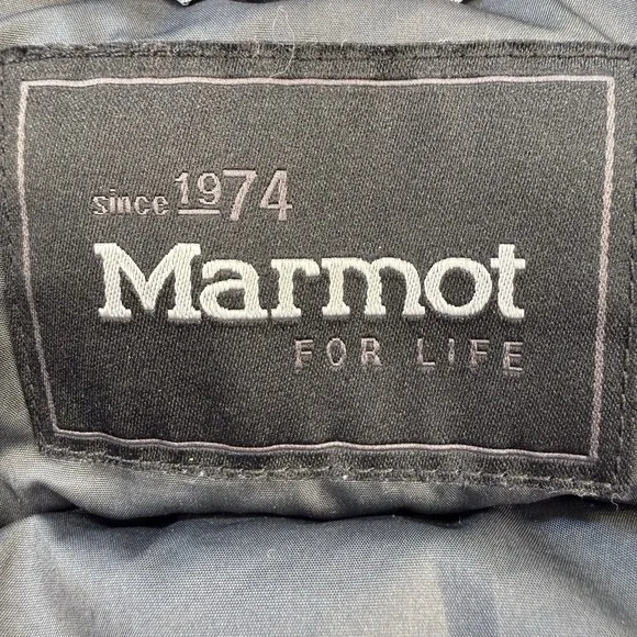 Marmot Jacket Men's XXL Orange Brown 600 Down Fill Quilted Greenridge Puffer Ski